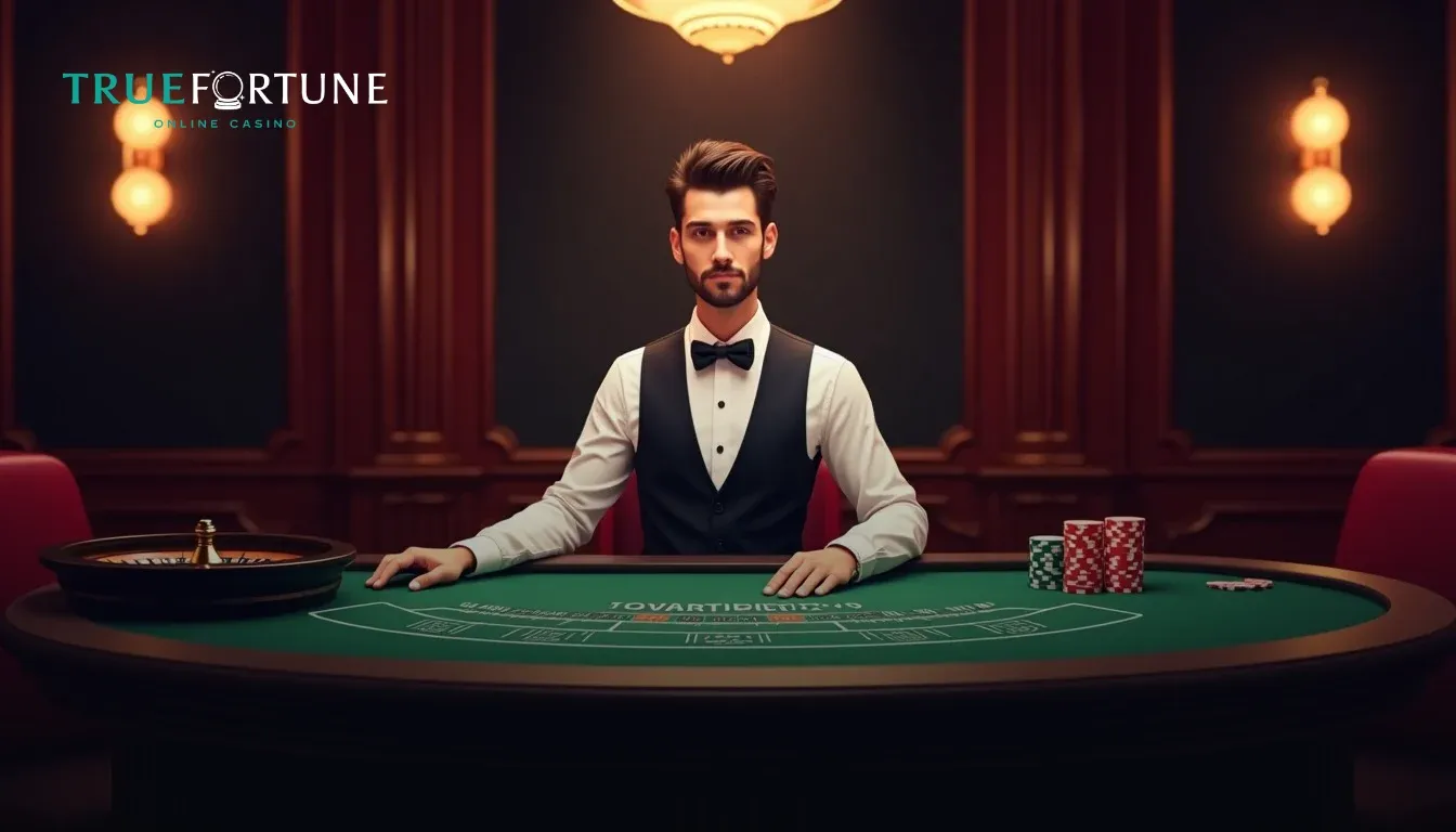 True Fortune Casino provider logos grid showing Rival Gaming and Betsoft software studios